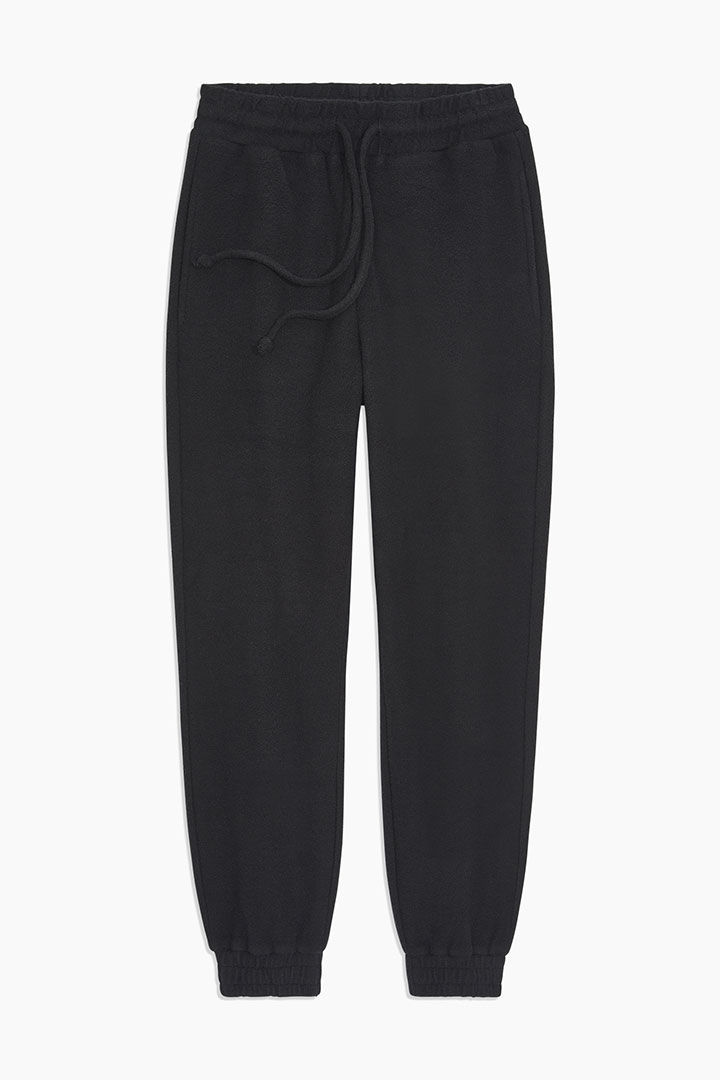 Picture of Brushed Back Terry Jogger -Black