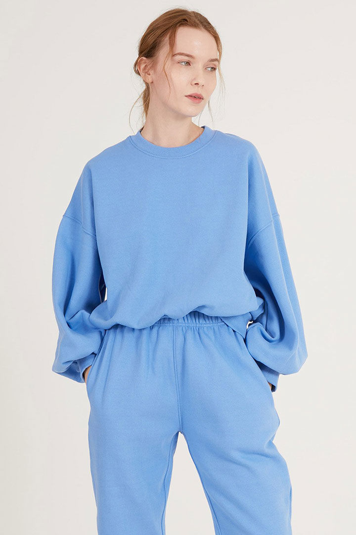 Picture of Lexi Brushed Oversized Sweatshirt- Sky Blue