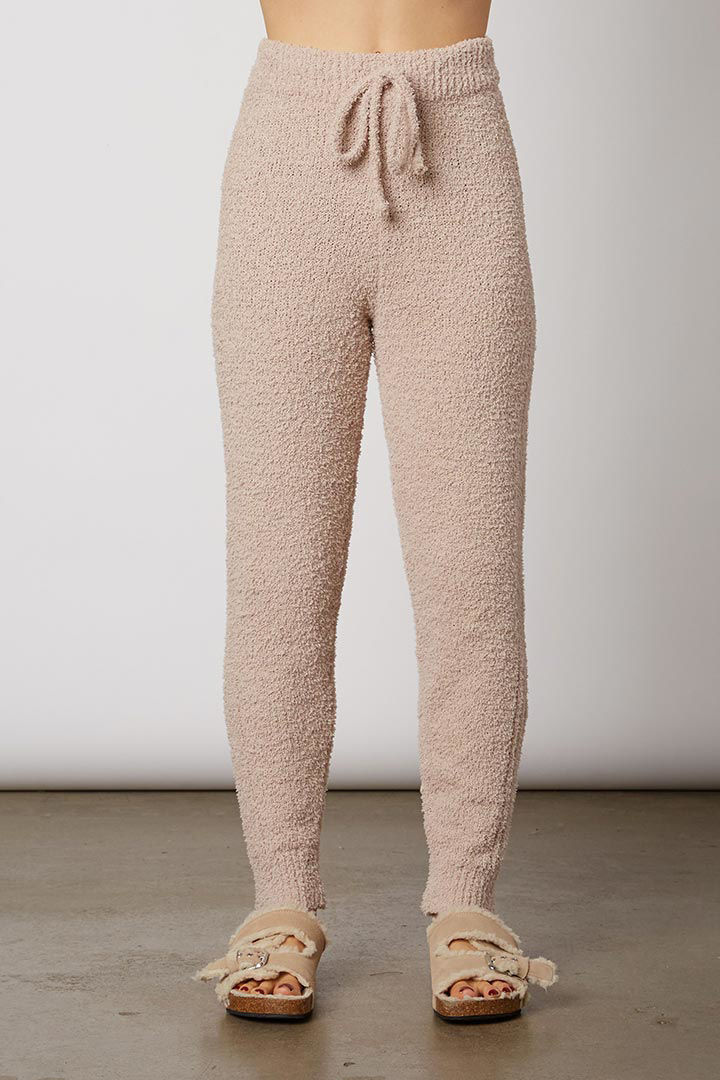 Picture of Ribbed Plush Jogger-Truffle