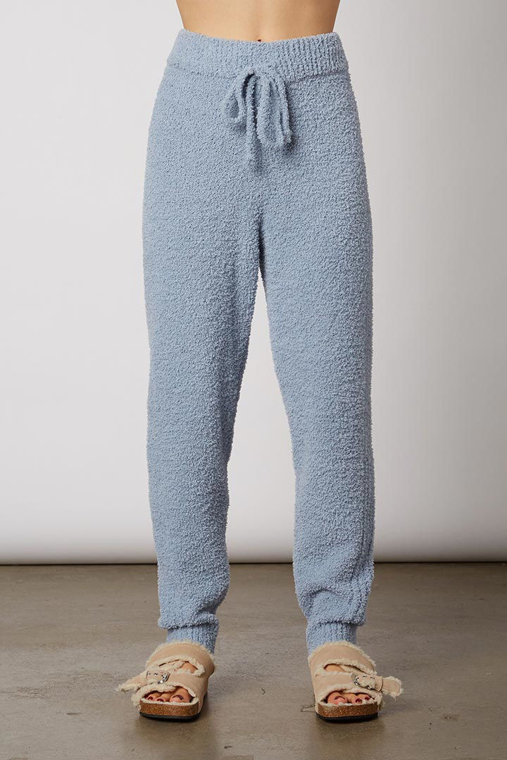 Picture of Ribbed Plush Jogger - Dusty Blue