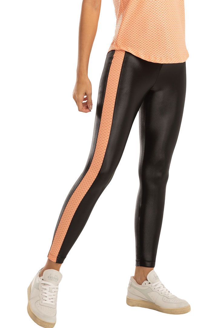 Picture of Dynamic Duo H.R Infty Legging- Black / POMP ANO ORANGE