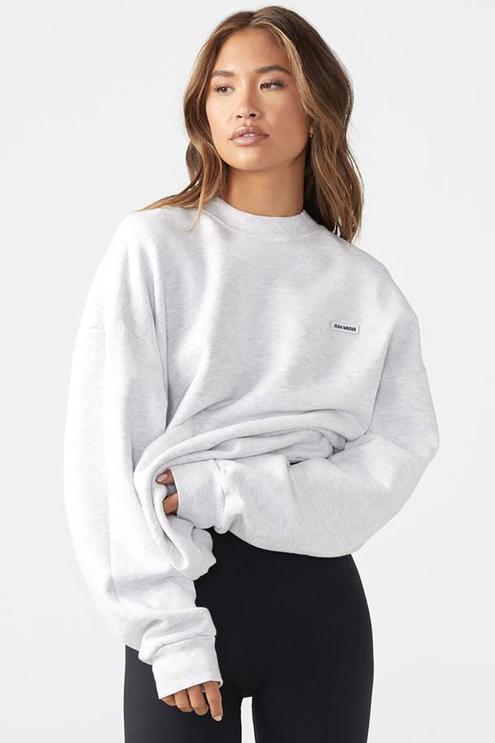 Picture of Classic Crew Pullover-Pearl Grey French Terry