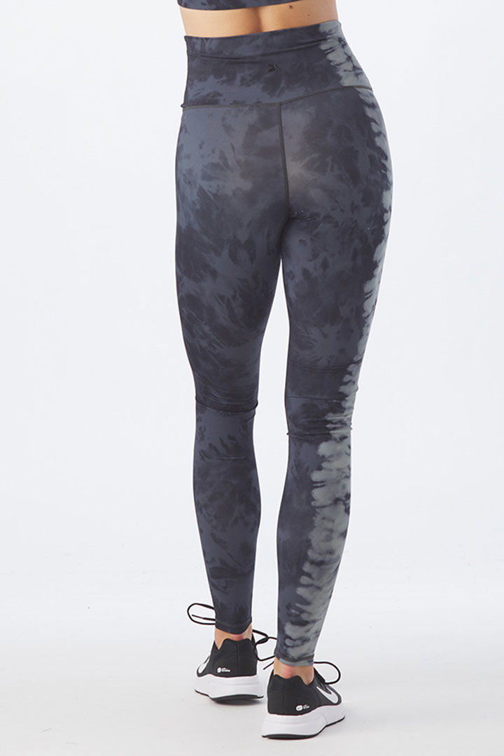 Picture of Pure Legging-Black Oatmilk Tie Dye