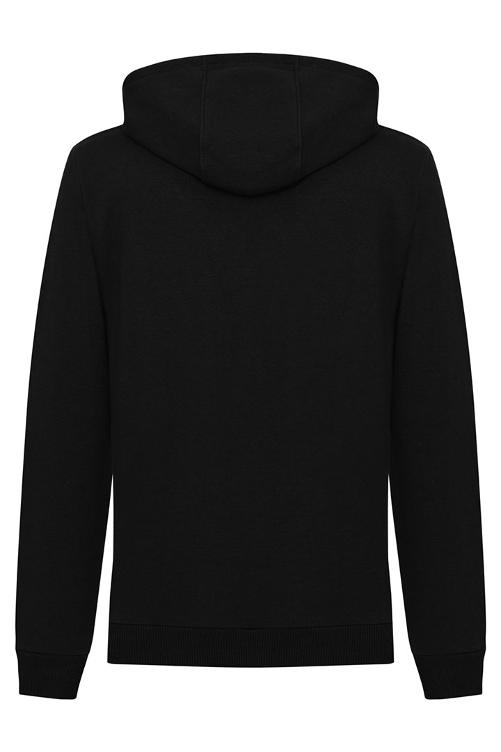 Picture of Cotton Hooded Sweatshirt-Black