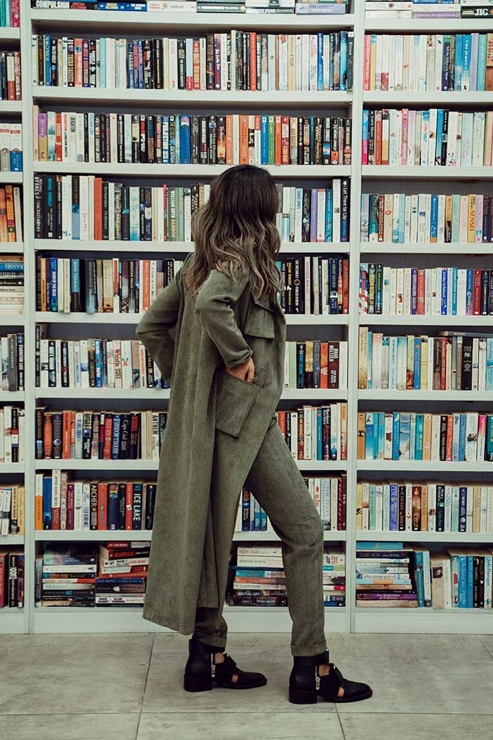 Picture of Corduroy Set-Olive