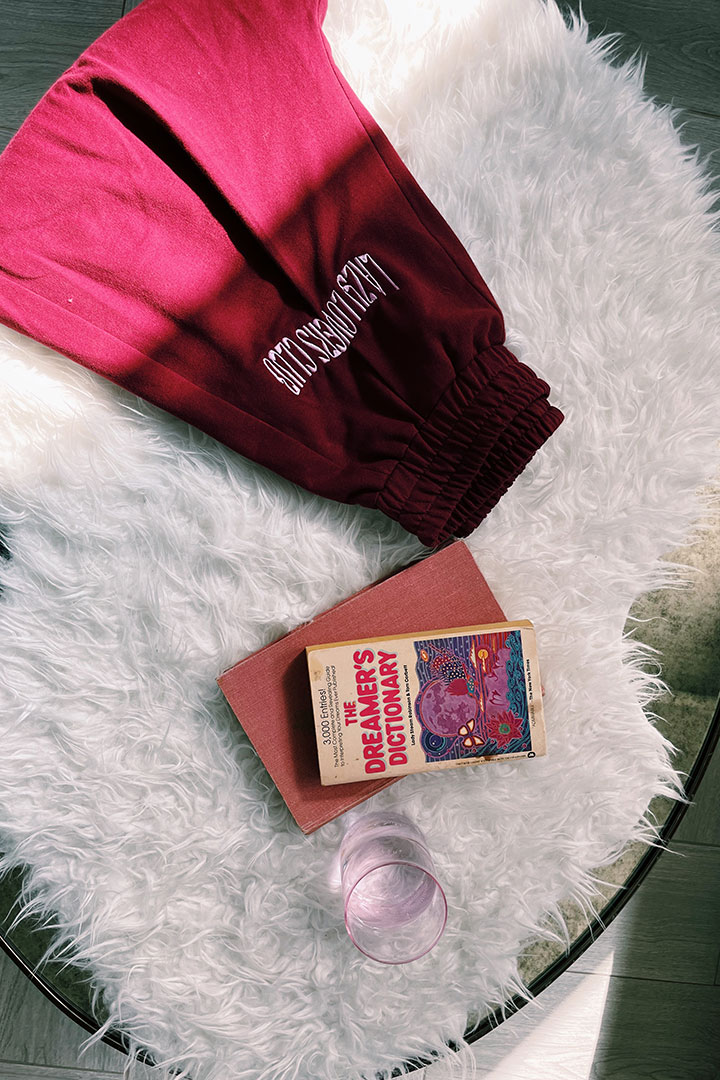 Picture of Lazy Lovers Club Maroon Sweatpants