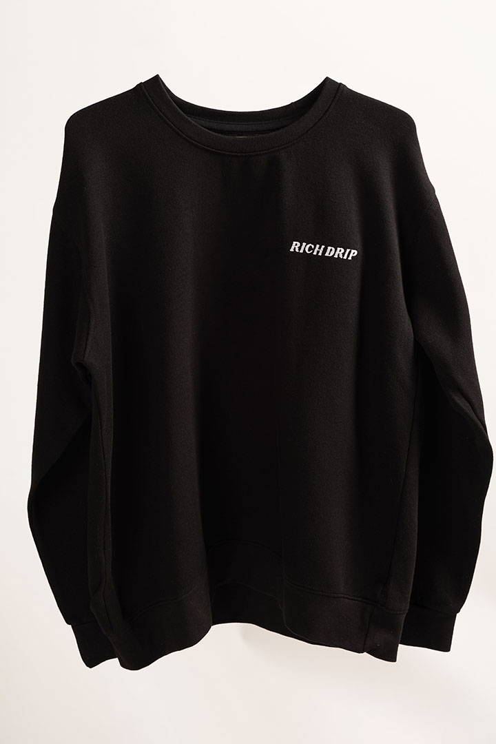 Picture of Rich Drip Jumper-Black