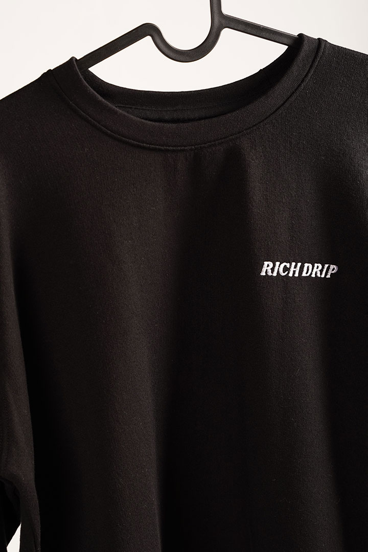 Picture of Rich Drip Jumper-Black