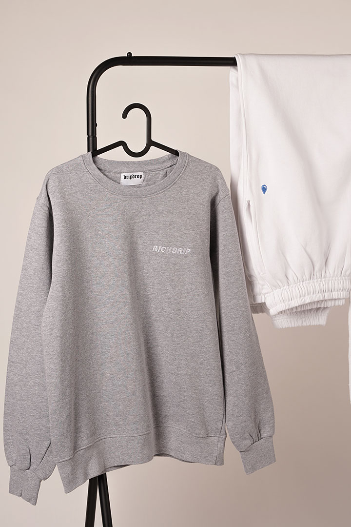 Picture of Rich Drip Jumper-Grey