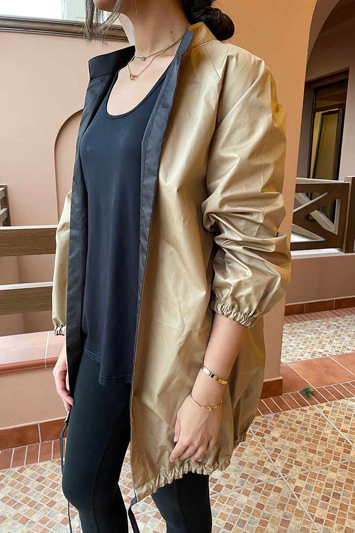 Picture of The Double Jacket-Black/Beige