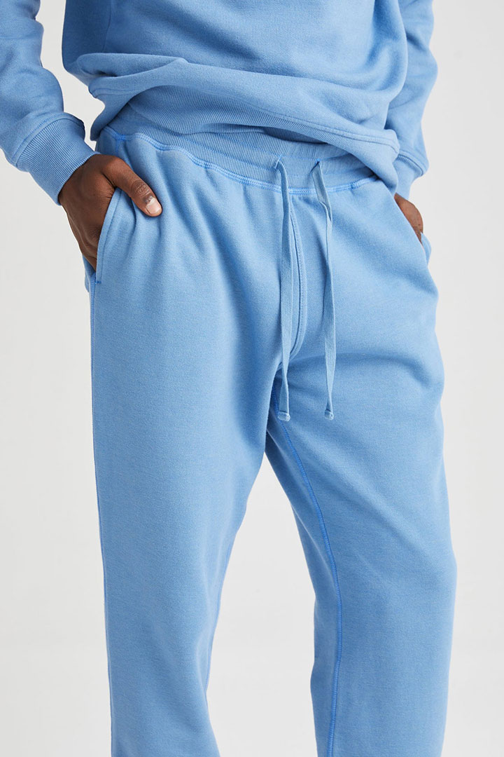 Picture of Recycled Fleece Tapered Sweatpant- Blue