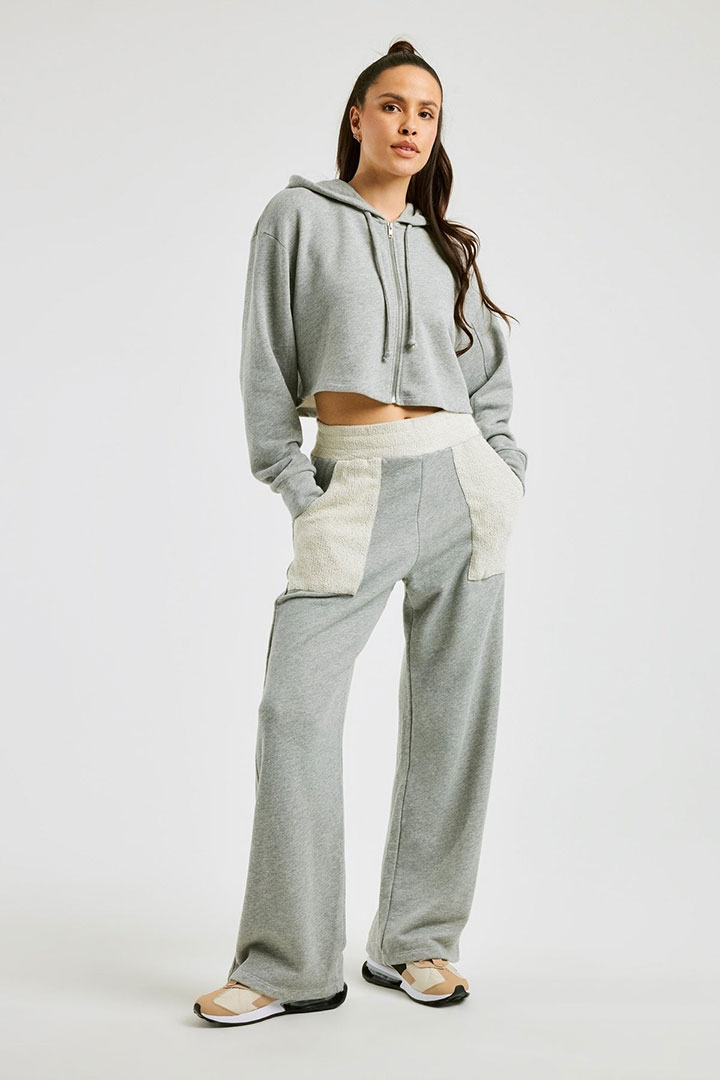 Picture of Reverse Pocket Sweatpants-Heather Grey