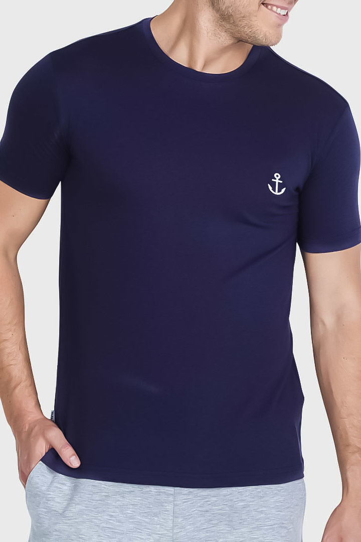 Picture of Anchor Bamboo T-Shirt-Navy