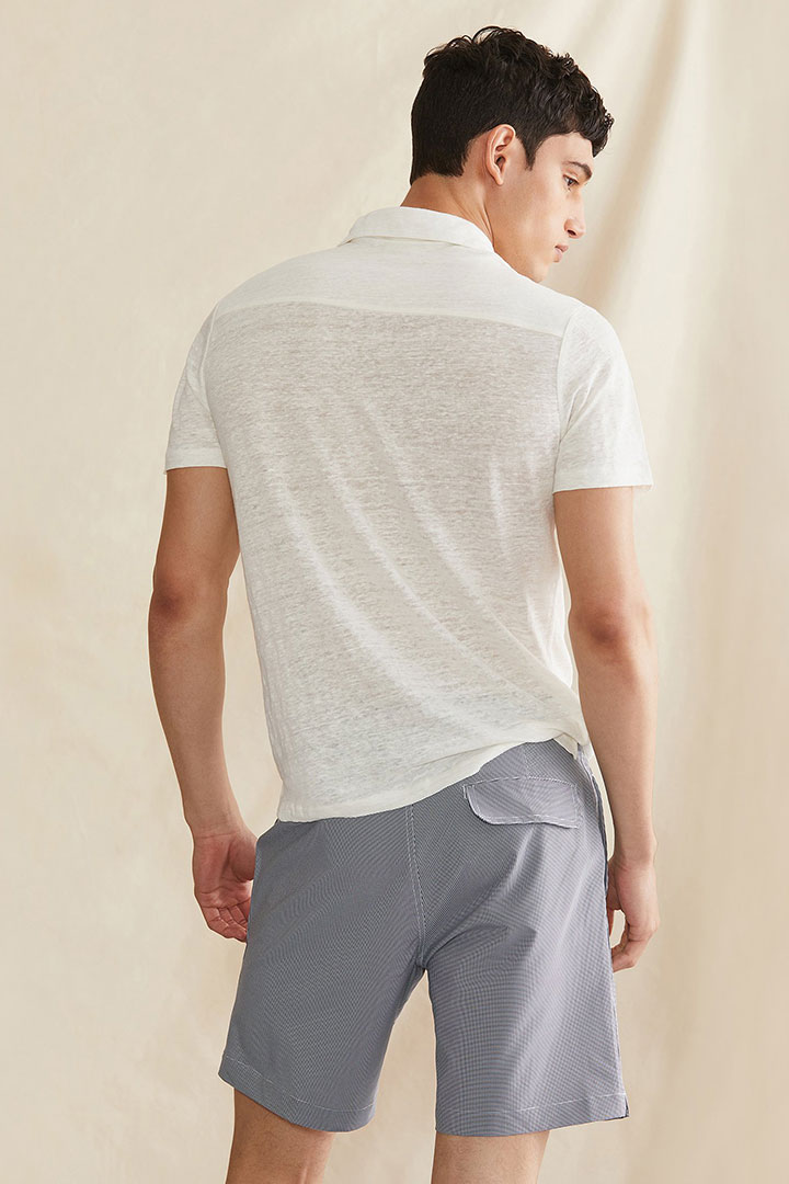 Picture of Linen Polo-White