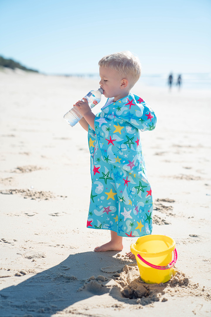 Picture of Kids Beach Towel Colored Stars-large