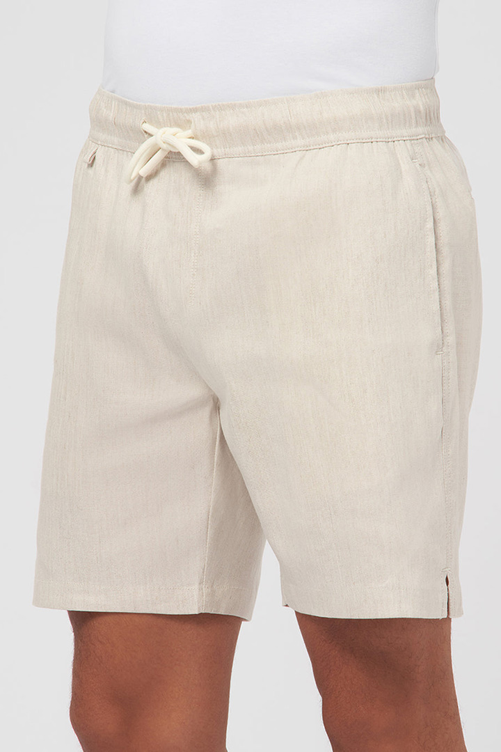 Picture of Linen Easy Shorts-Sandy Beige