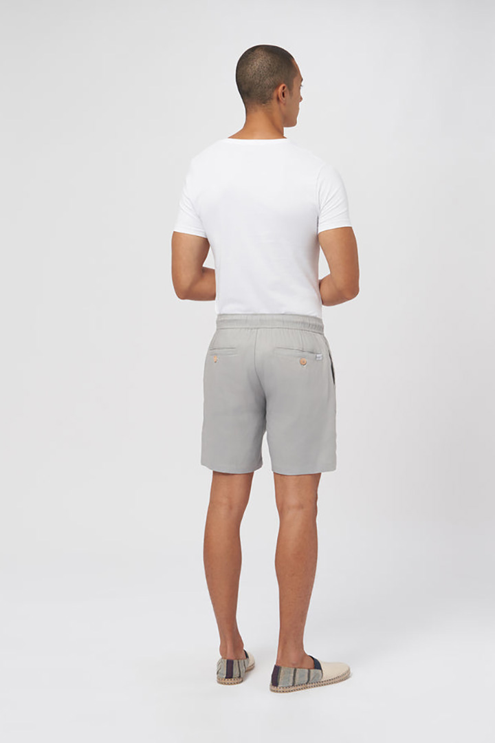 Picture of Linen Easy Shorts-Ash Grey