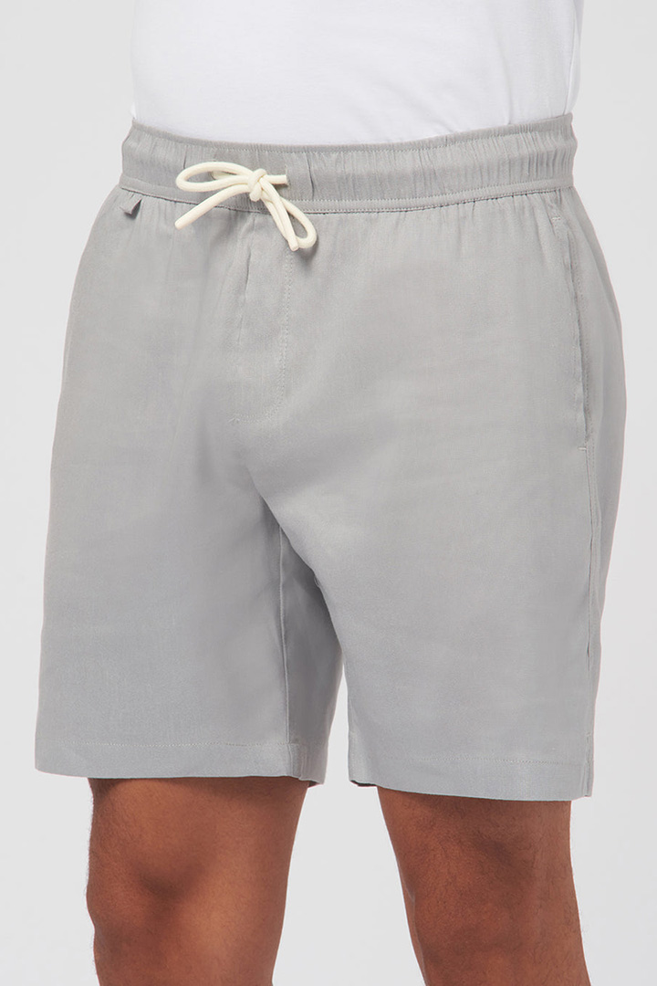 Picture of Linen Easy Shorts-Ash Grey