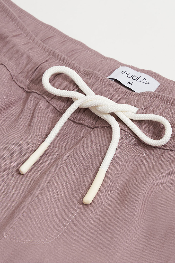 Picture of Linen Easy Shorts-Mauve Pink