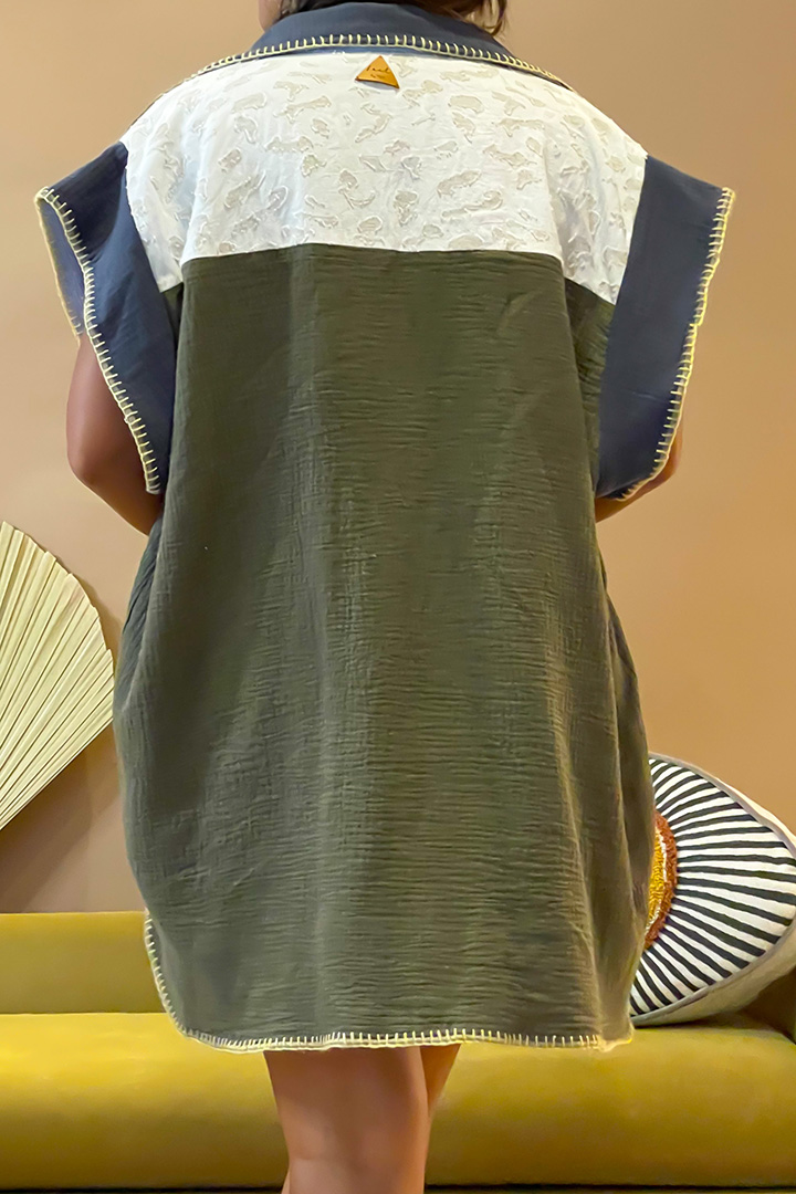 Picture of Corfu Towel Cover up -Green