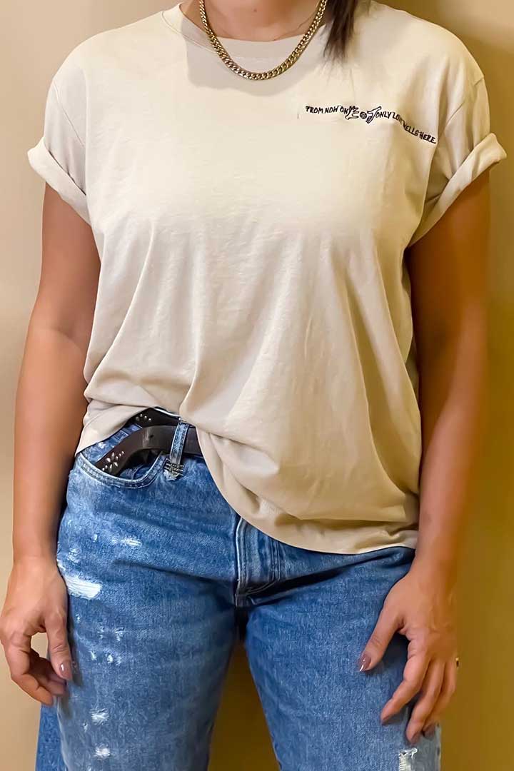 Picture of Only Love Tee -Beige