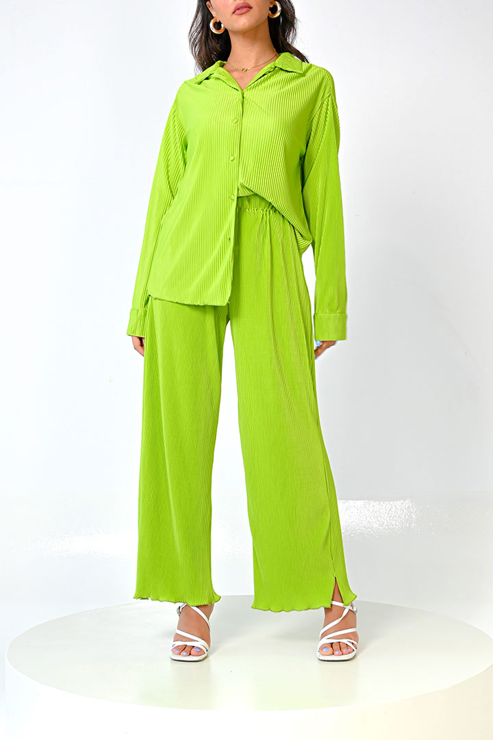 Picture of Summer Pleated Set-1 Green