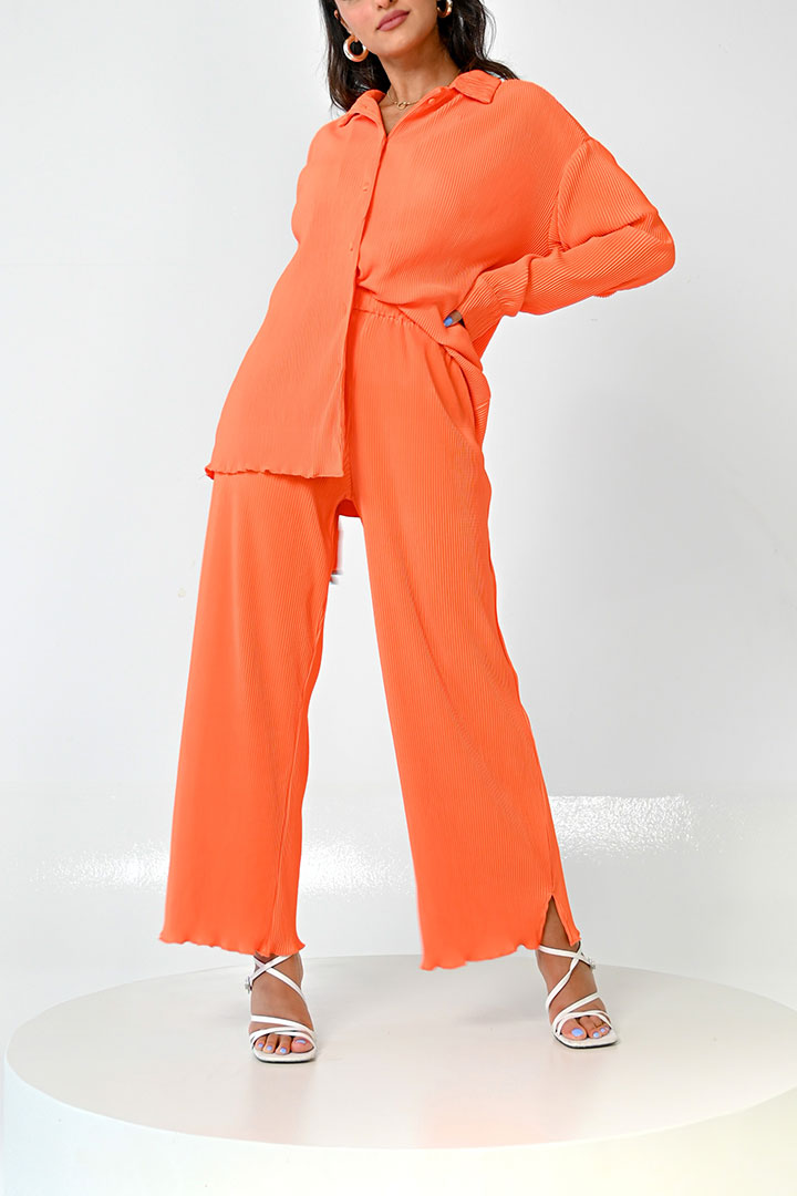 Picture of Summer Pleated Set-1 Orange