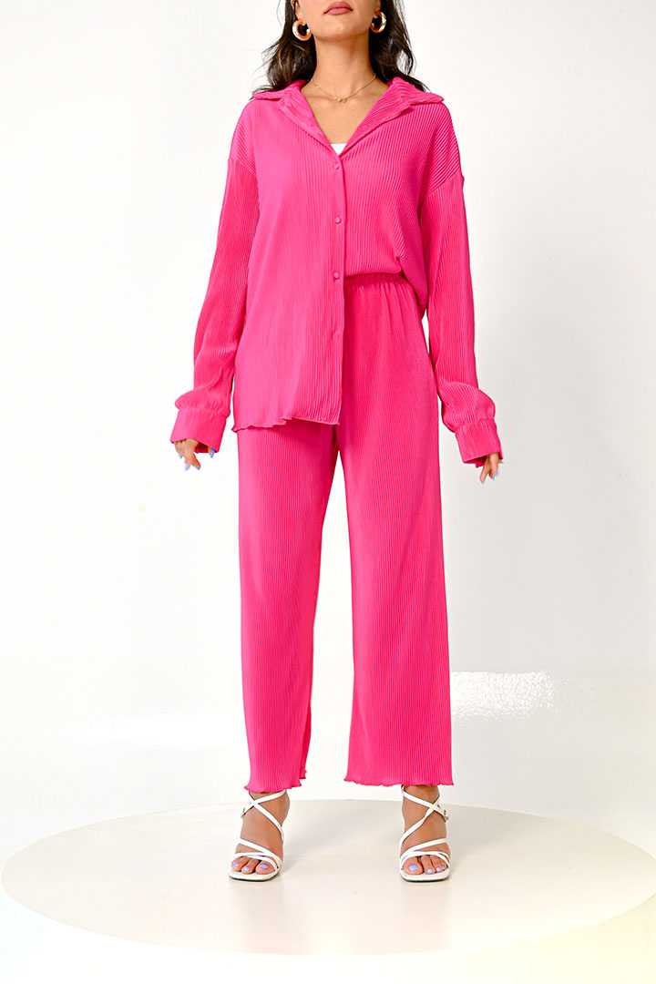 Picture of Summer Pleated Set-1 Pink