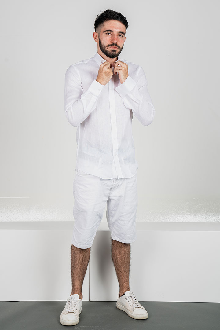 Picture of Stoffaco Linen Shirt -White