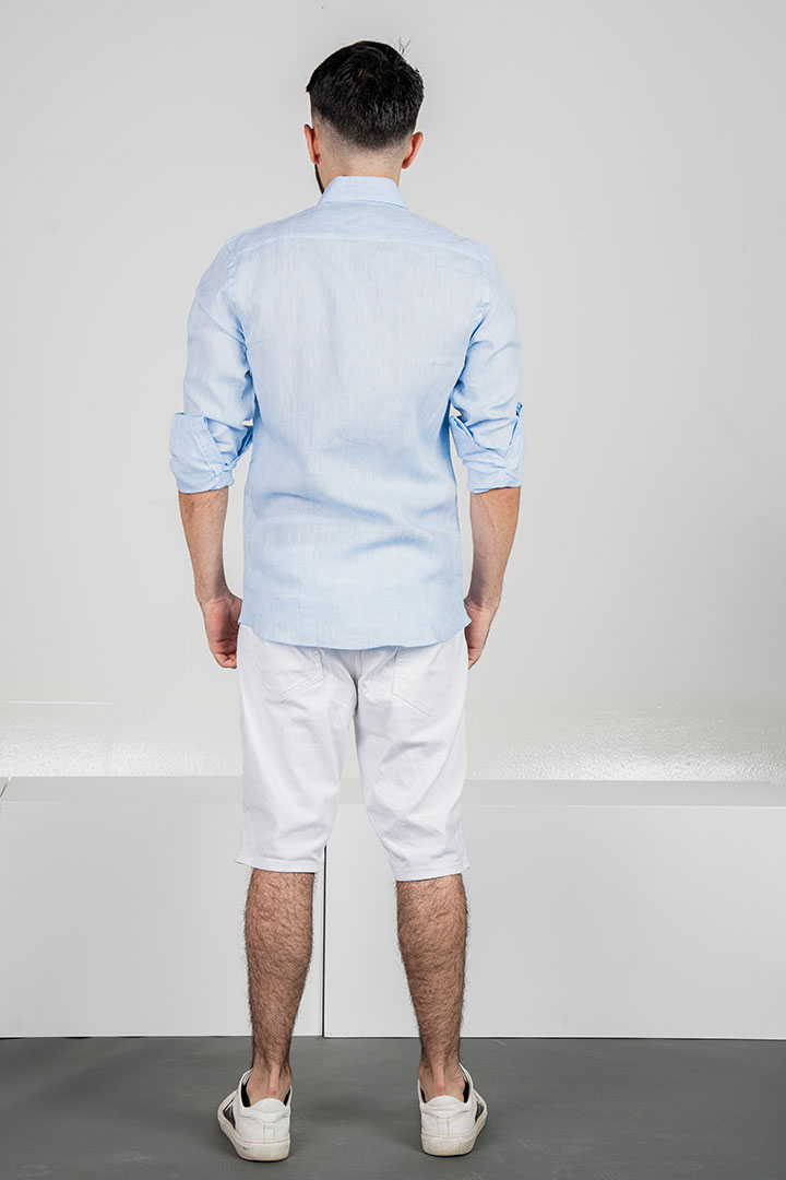 Picture of Stoffaco Linen Shirt -Blue