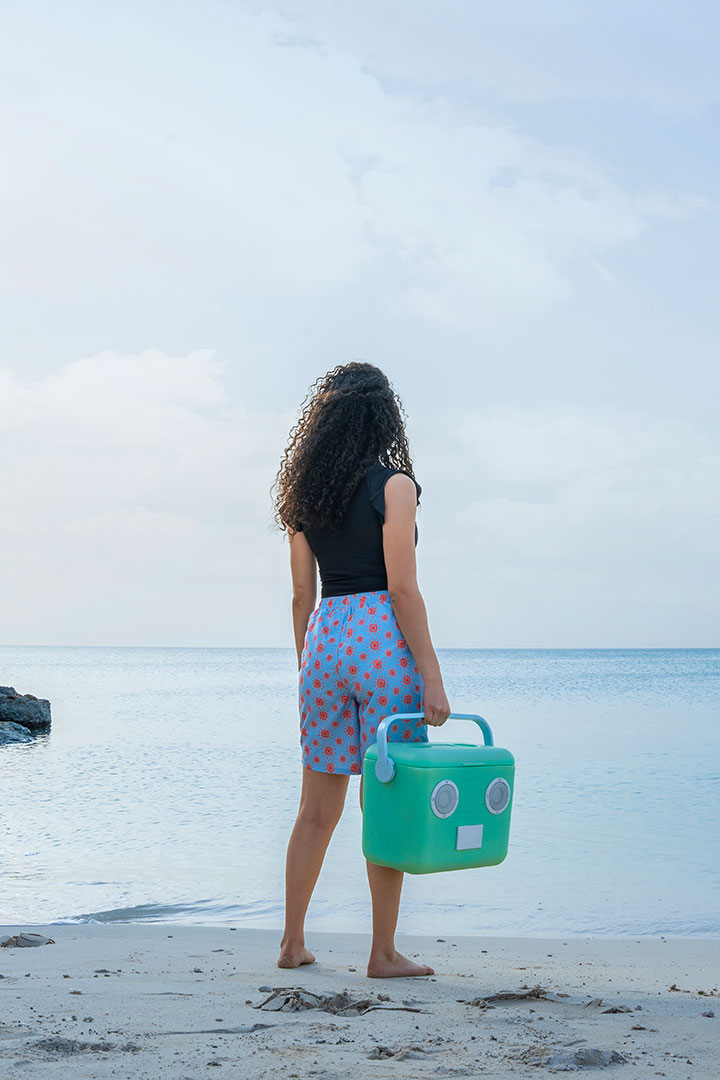 Picture of Mid-Length Swimming Shorts (Blue)