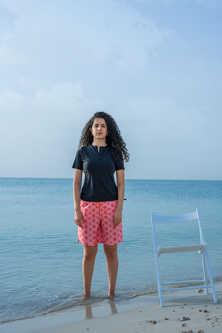 Picture of Mid-Length Swimming Shorts - Pink