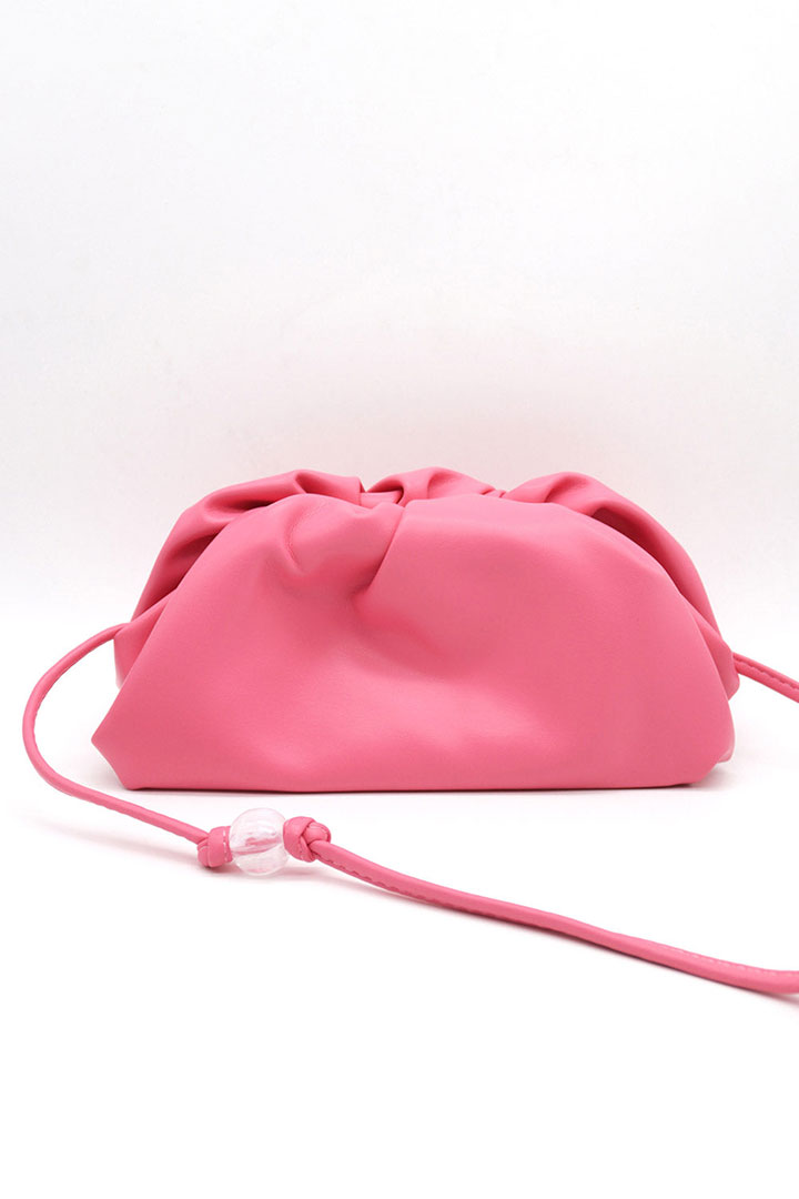 Picture of Gena Shoulder Pleather Clutch-Pink