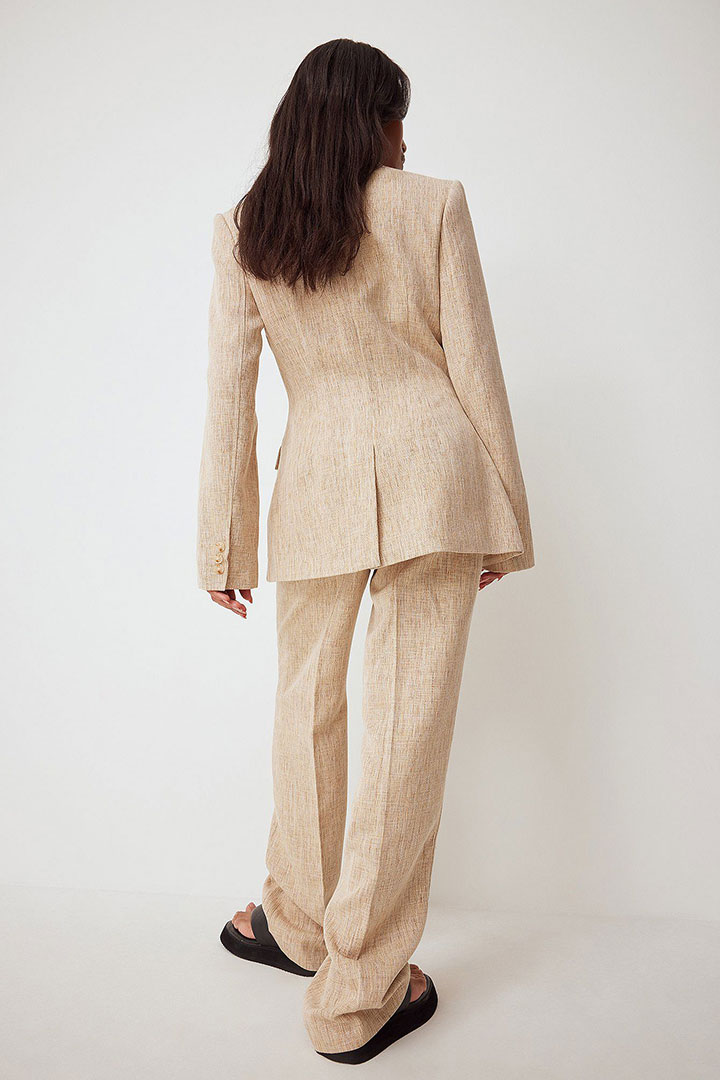 Picture of Fitted Blazer-Beige