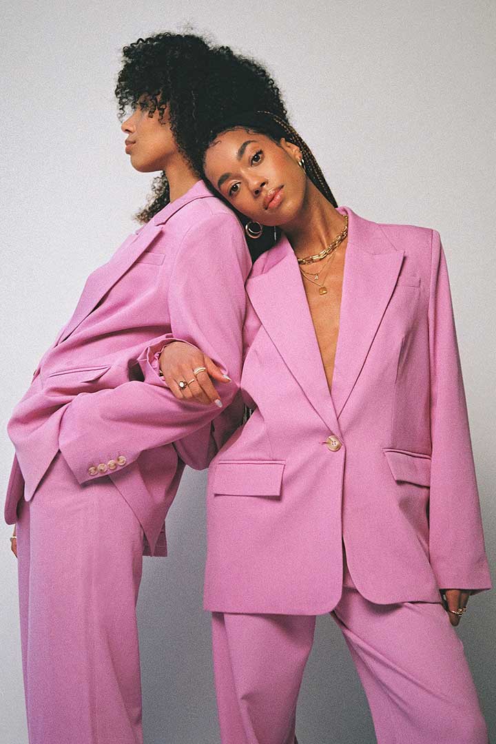 Picture of Oversized Blazer-Pink