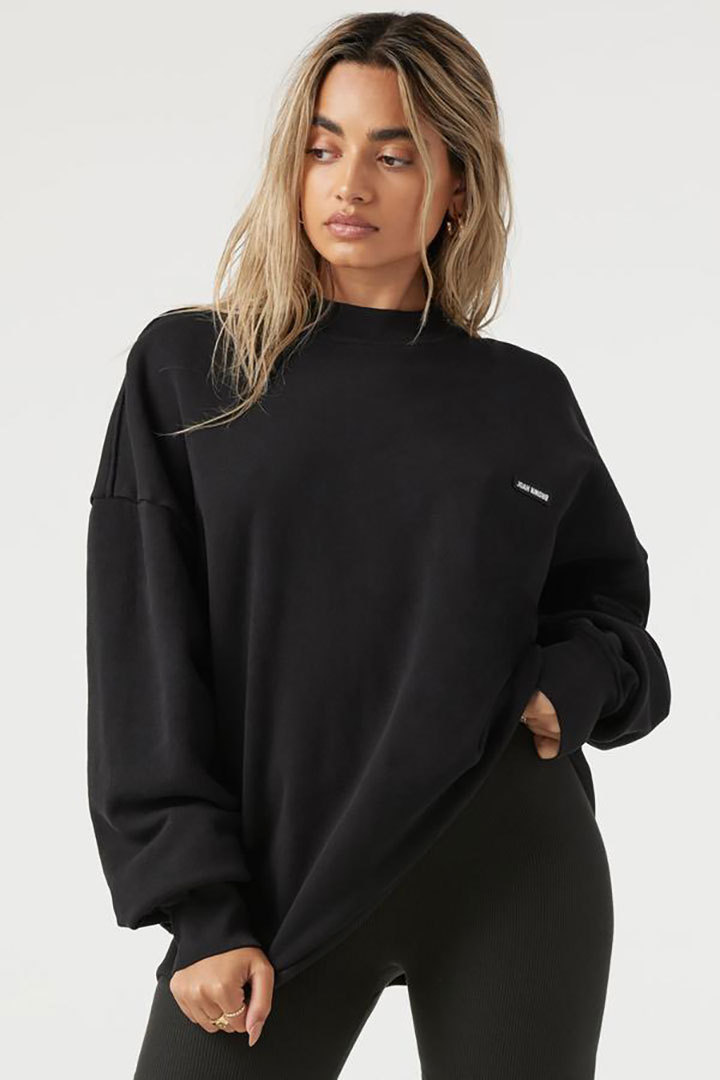 Picture of Classic Crew Pullover-Black French Terry W/Logo