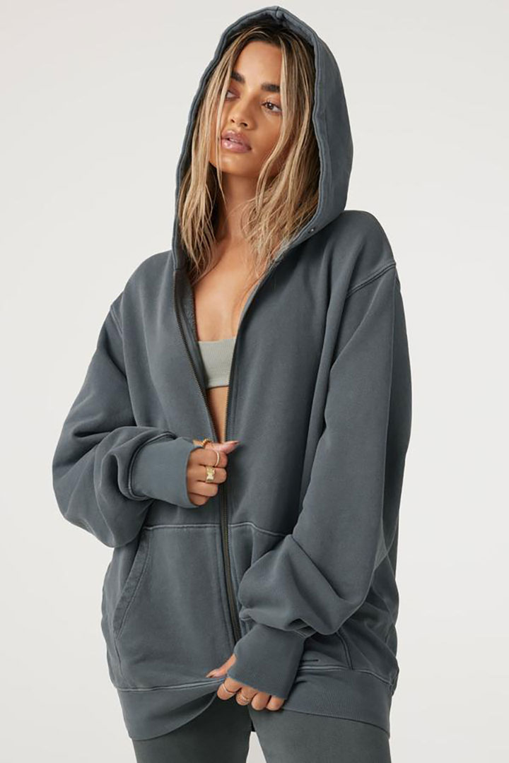 Picture of Empire Zip Hoodie-Ever Green French Terry