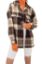 Picture of Allyson Over Sized Plaid Shirt - Brown
