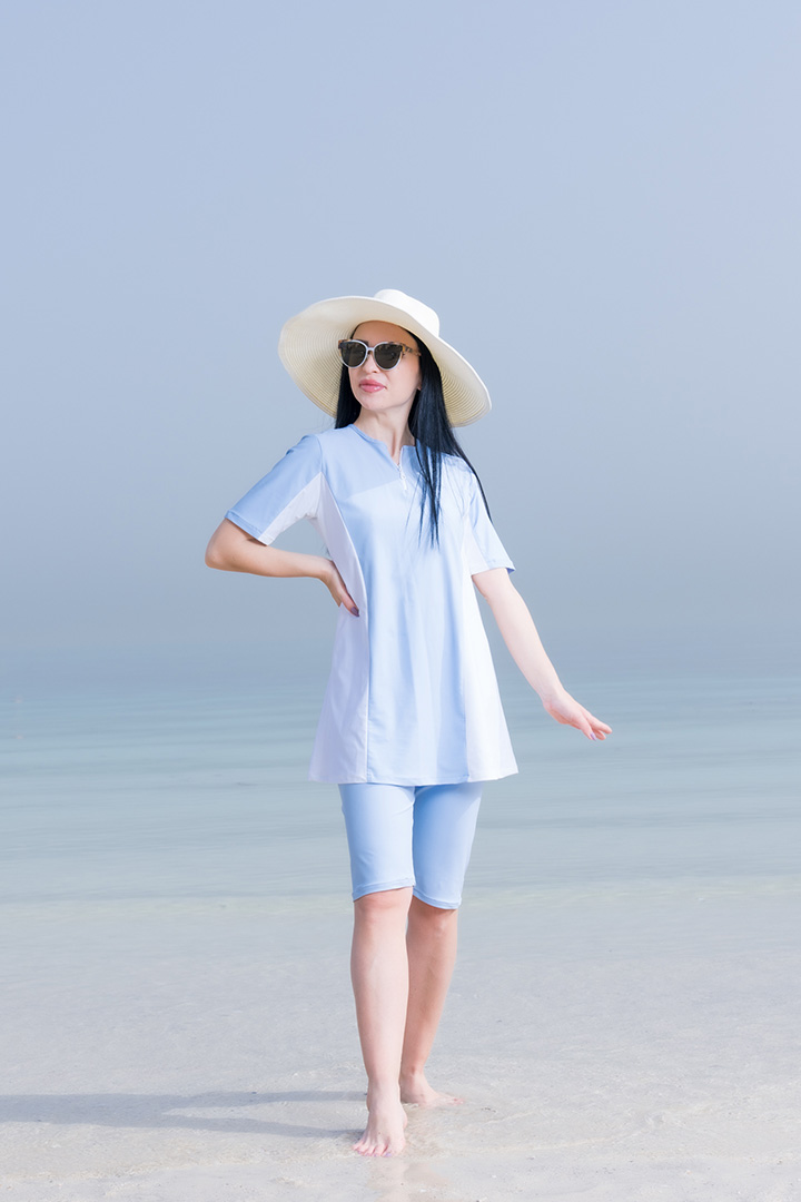 Picture of Crop Swim-Blue