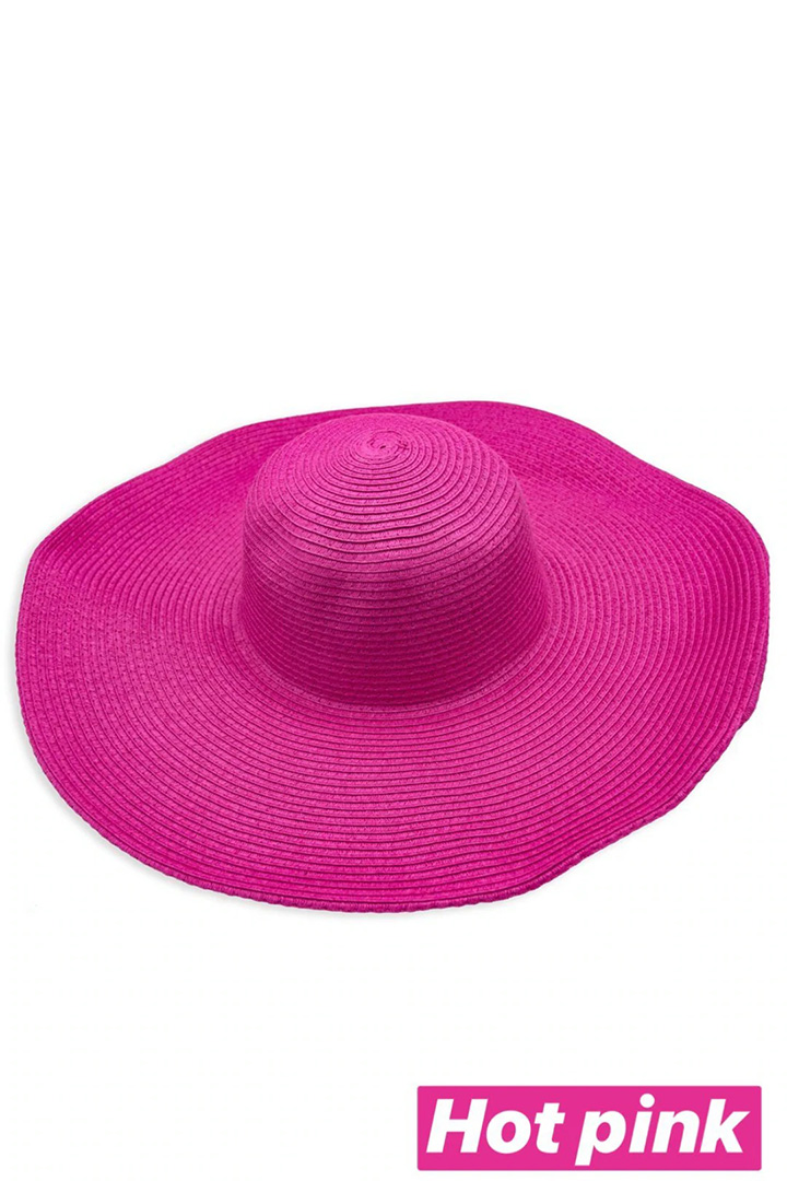 Picture of Classic Beach Hat-Hot Pink