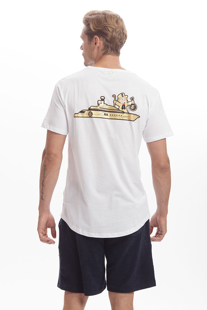 Picture of Big Yacht Cotton T-Shirt -White