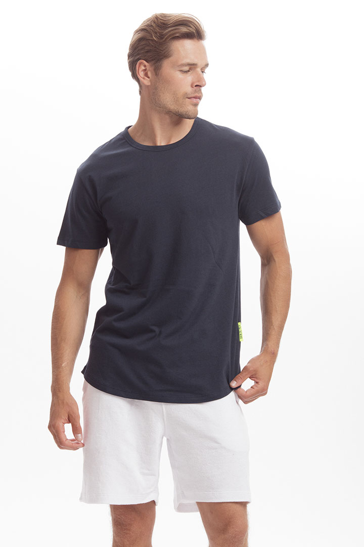 Picture of Big Yacht Cotton T-Shirt- Navy Blue