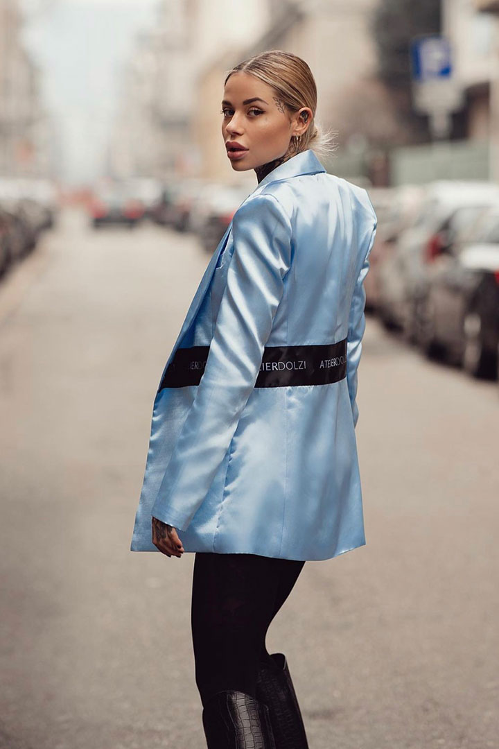 Picture of Celeste Ladies Blazer-Blue