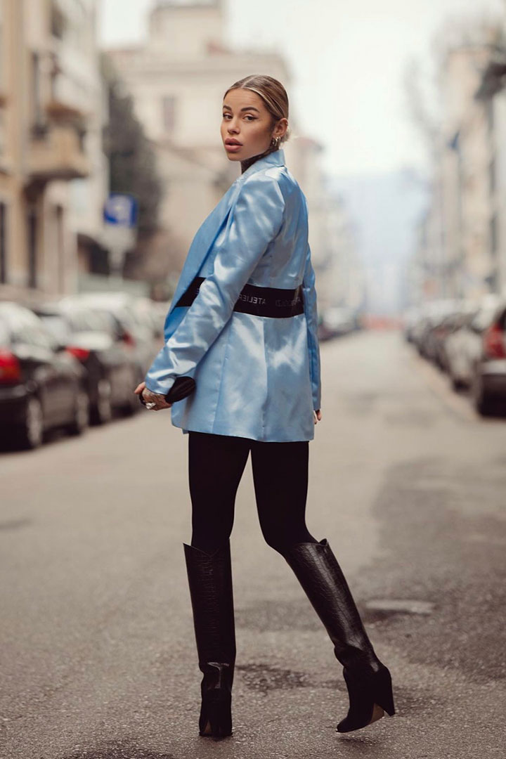 Picture of Celeste Ladies Blazer-Blue