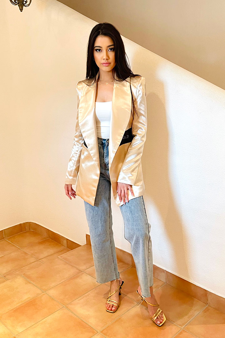 Picture of Lumineuse Ladies Blazer-Beige