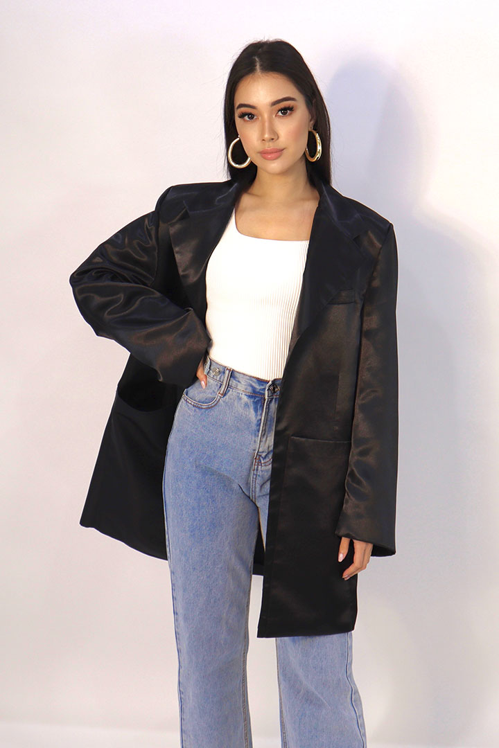 Picture of Oversized Blazer-Black