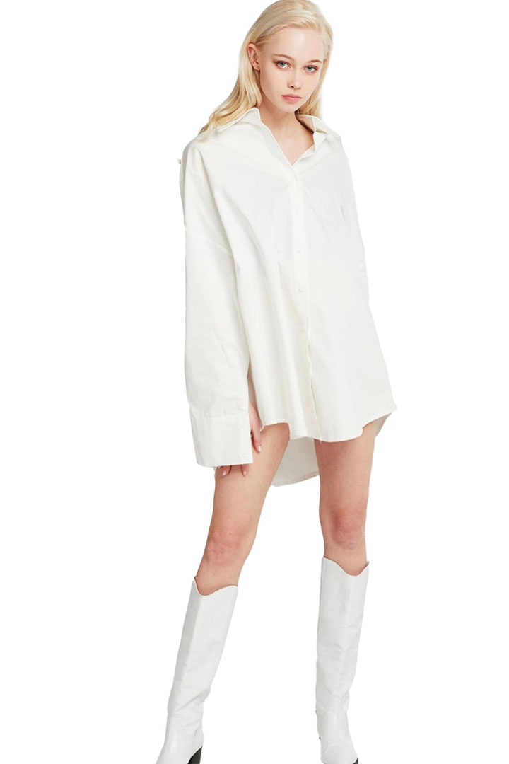 Picture of Ariana Oversized Fit Shirt-White