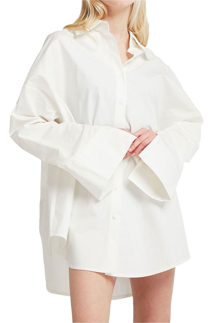 Picture of Ariana Oversized Fit Shirt-White