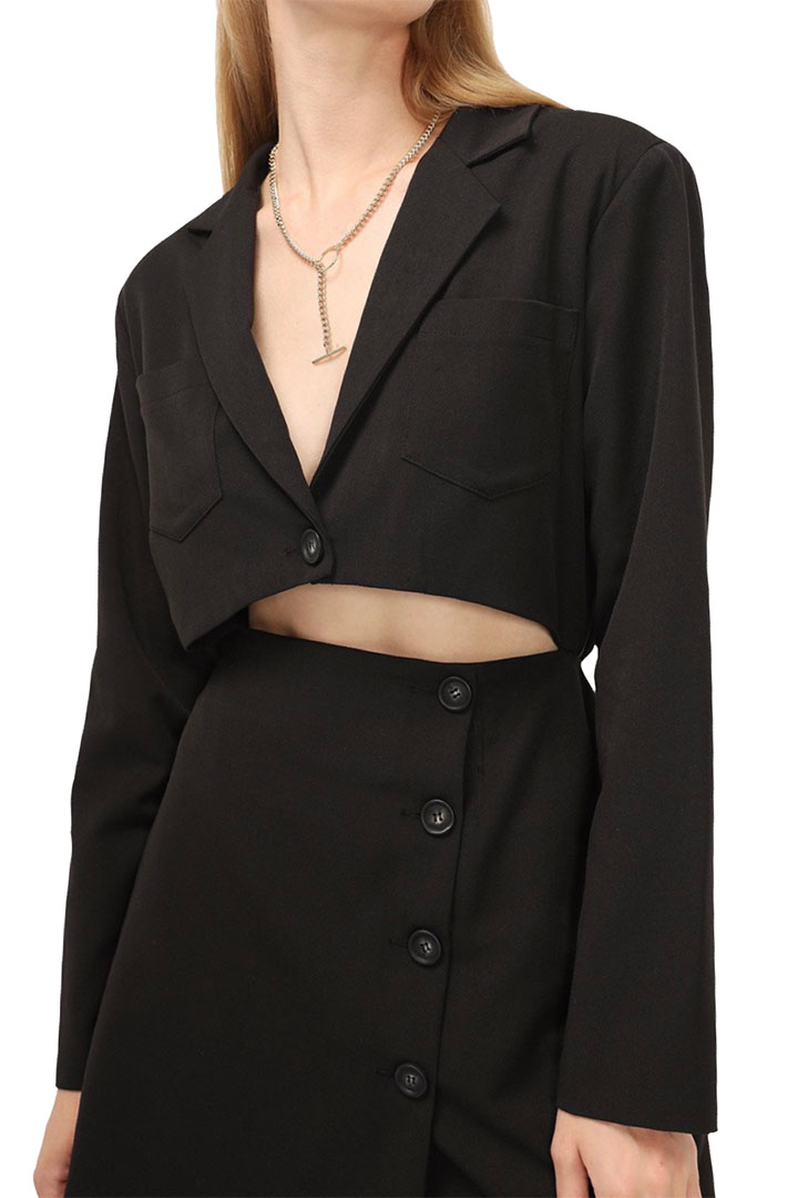 Picture of Cassidy Cutout Jacket Dress - Black