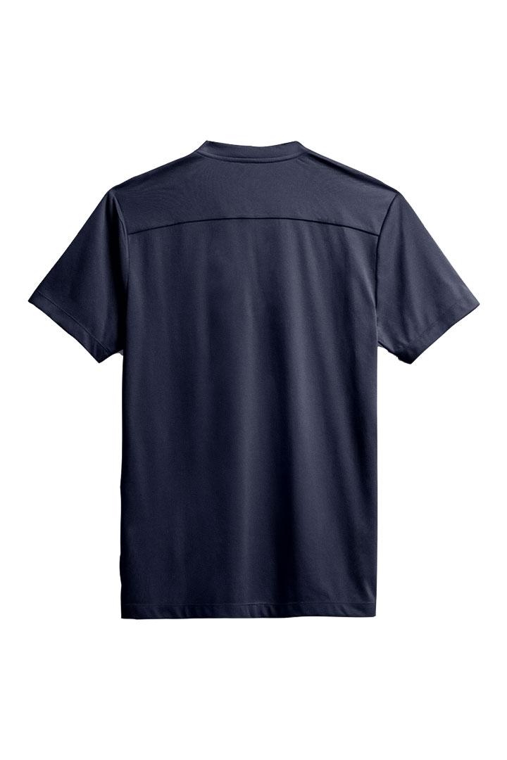 Picture of Composite Merino Short Sleeve Henley - Navy